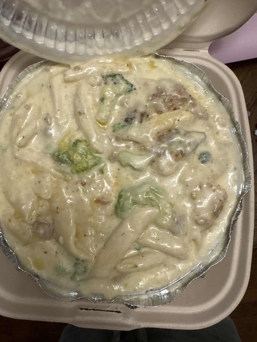 Chicken & Broccoli Alfredo.