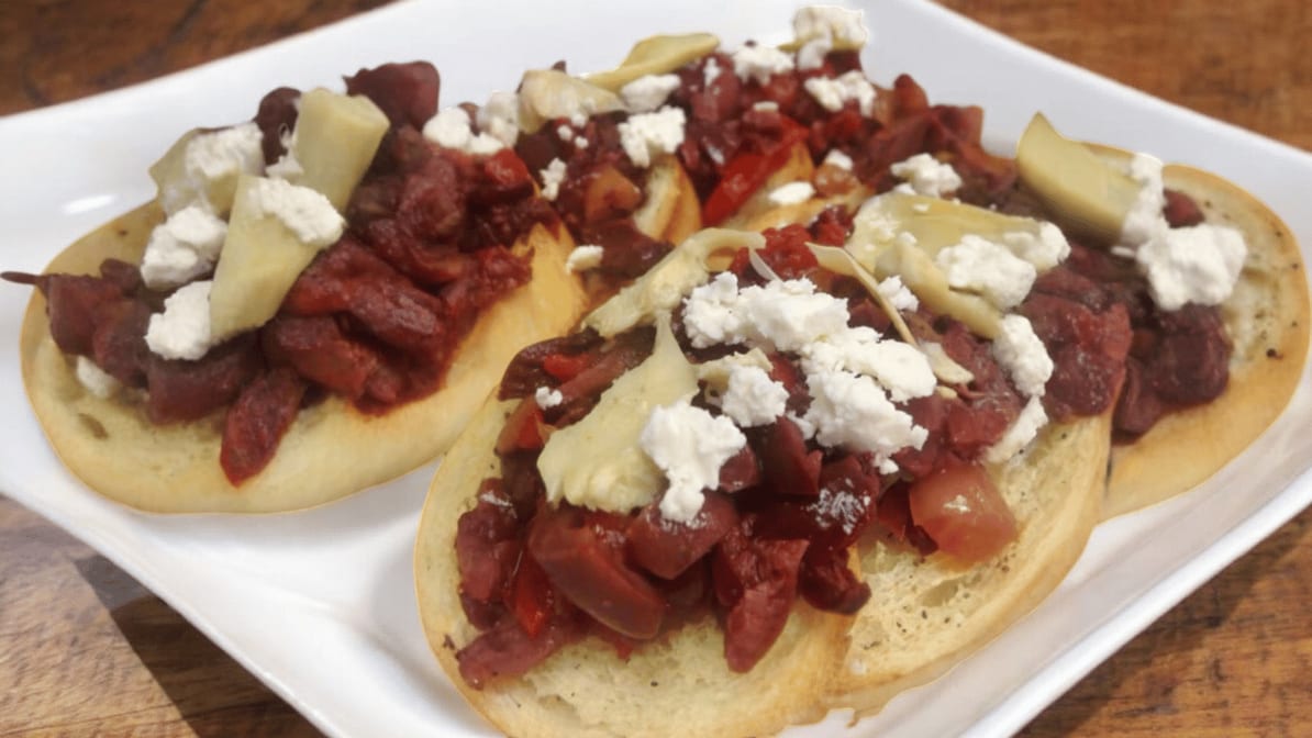 Wild Olive Bruschetta.