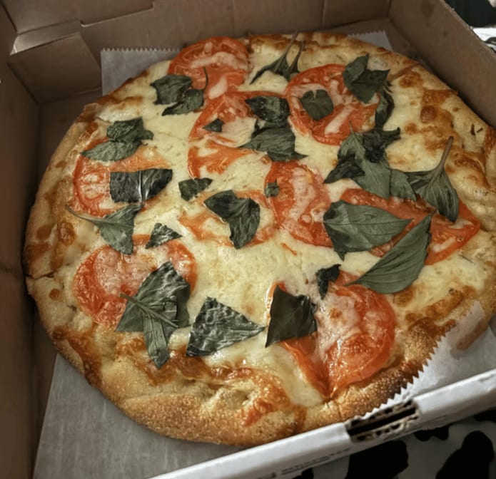 Tomato Basil Calzone.