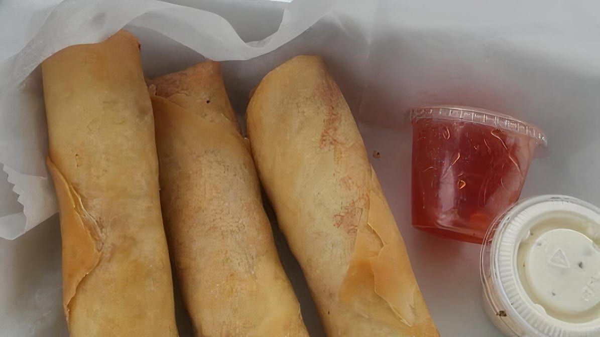 Chicken Spring Rolls.