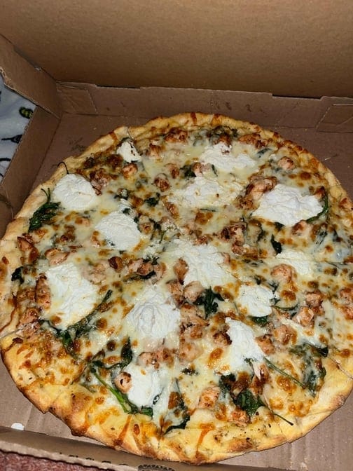 Chicken Florentine Calzone.