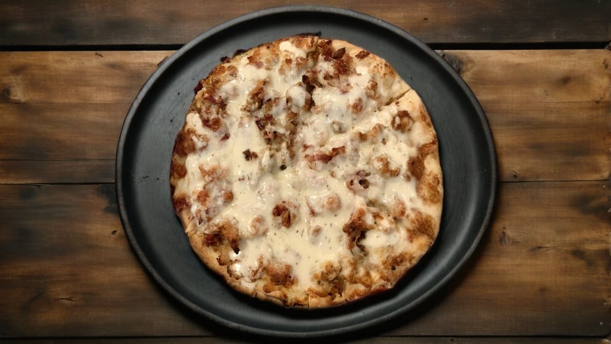 Chicken Bacon Ranch Calzone.