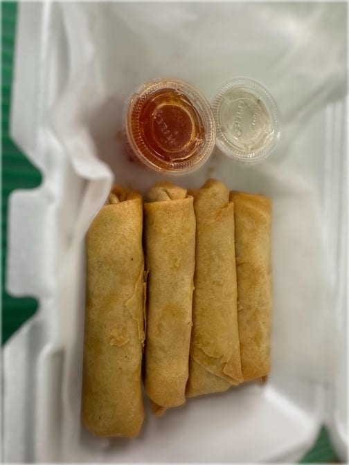 Buffalo Chicken Spring Rolls.